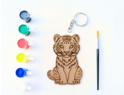 Tiger Keychain Art Kit