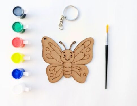 Butterfly Keychain Art Kit