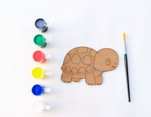 Turtle Fridge Magnet Art Kit For Kids