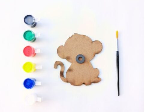 Monkey Fridge Magnet Art Kit For Kids