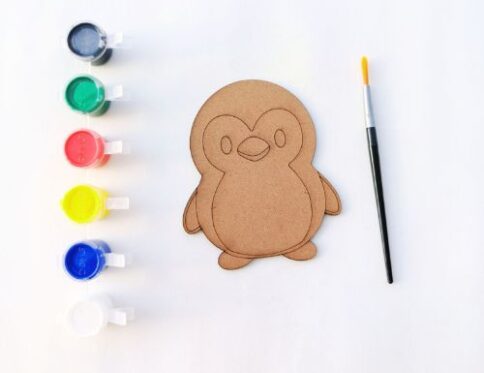 Penguin Fridge Magnet Art Kit For Kids