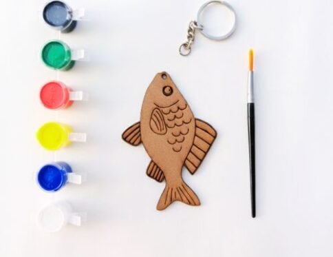 Fish Keychain Art Kit