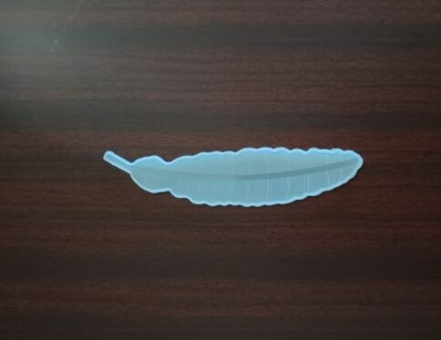 6" Feather Bookmark Mould