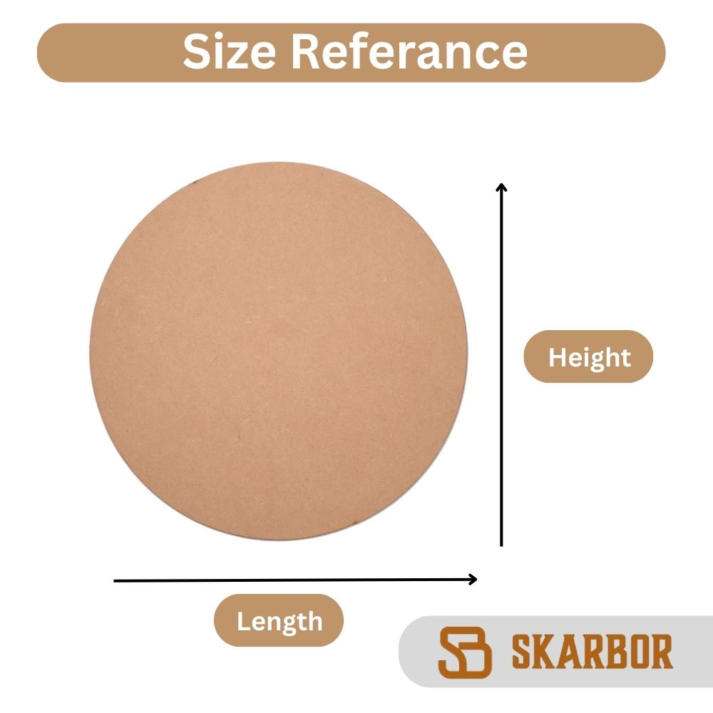 Shiv ji Pre mark Mandala Round MDF Base