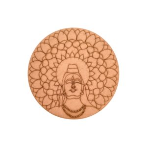 Shiv ji Pre mark Mandala Round MDF Base