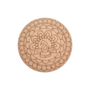 Peacock Pre Marked Round MDF