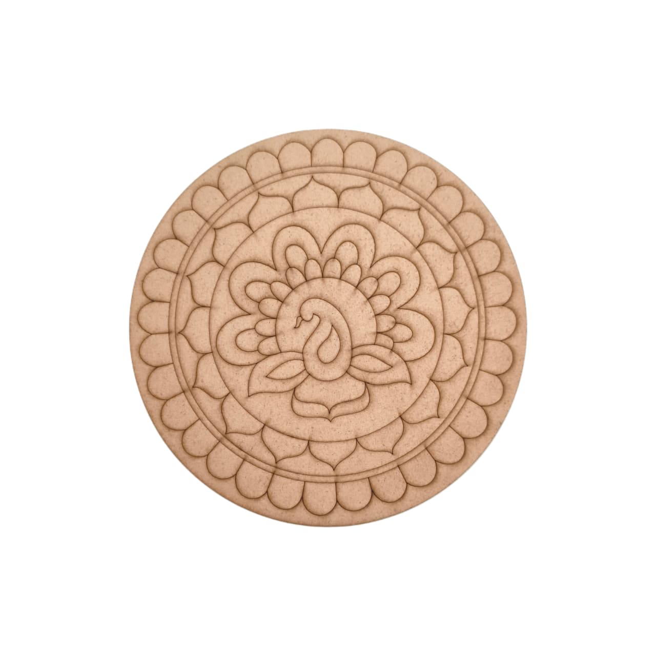 Peacock Pre Marked Round MDF Peacock Pre Marked Round MDF