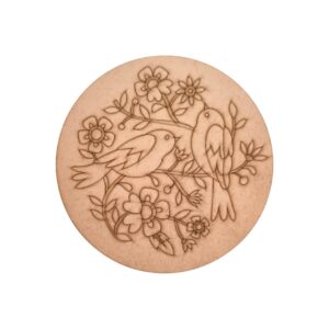 Birds Pre Marked Round MDF