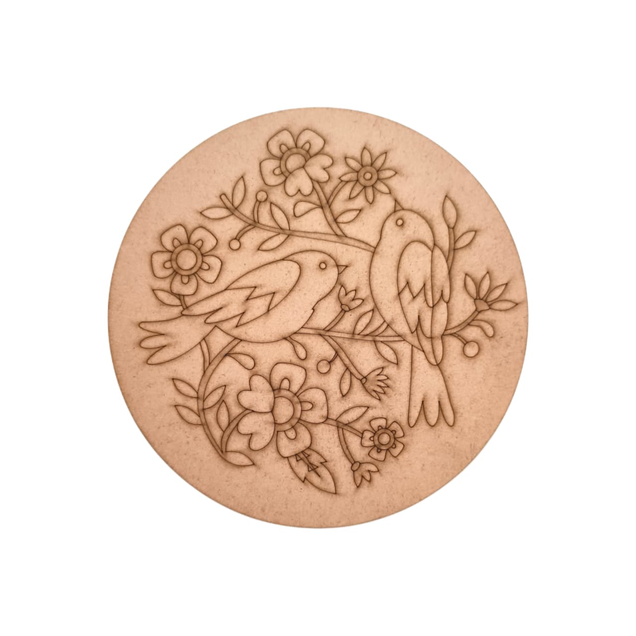 Birds Pre Marked Round MDF Birds Pre Marked Round MDF