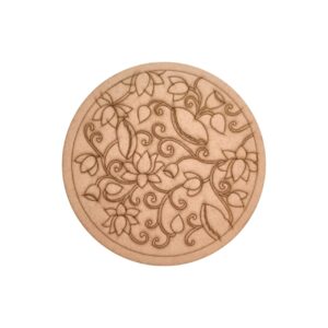 Madhubani Pre Marked Round MDF