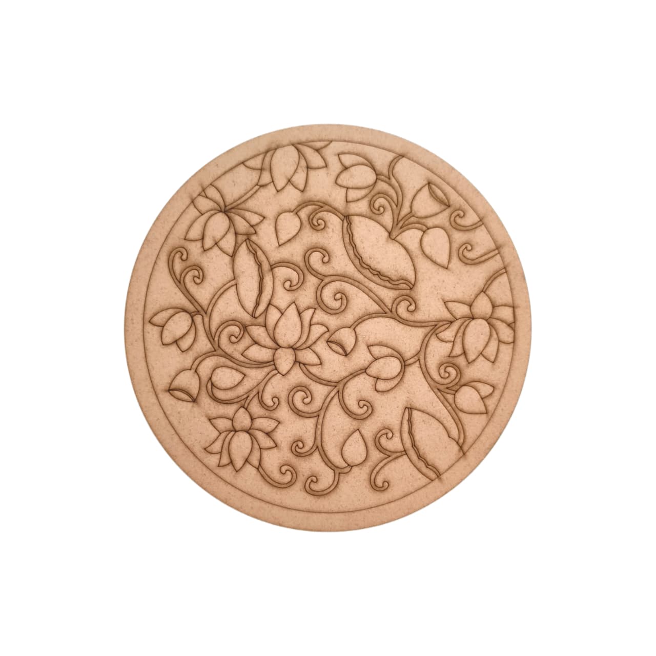 Madhubani Pre Marked Round MDF