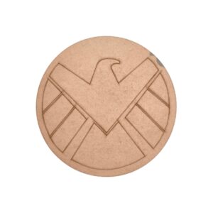 Agents Of Shield Logo Marvel Pre Marked Round MDF