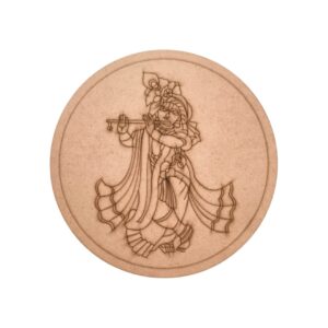 Banke Bihari Pre Marked Round MDF