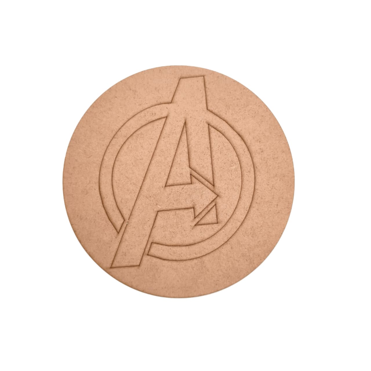 Avengers Marvel Logo Pre Marked Round MDF