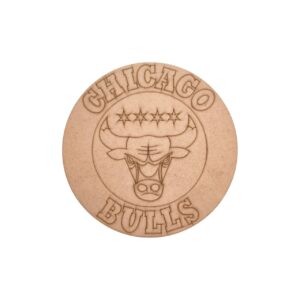 Chicago Bulls Logo Basketball Pre Marked MDF