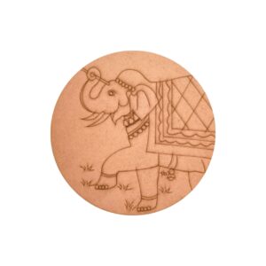 Elephant Pre Marked Round MDF 3