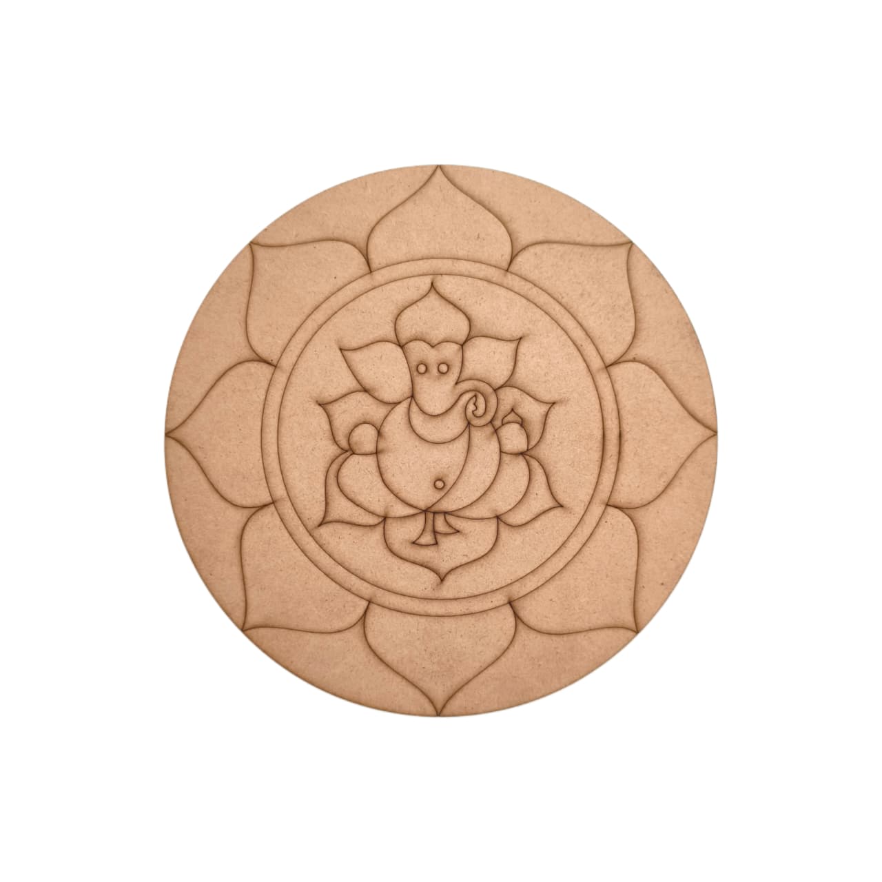 Ganesha Pre Marked Round MDF