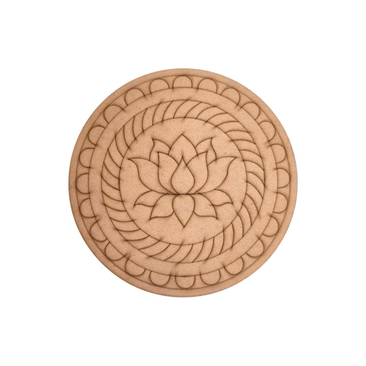 Lotus Pre Marked Round MDF 4