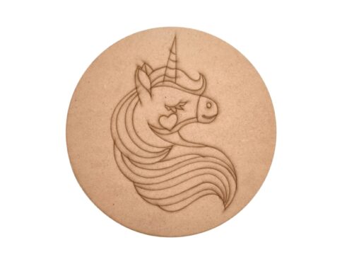 Unicorn Pre Marked Round MDF 4