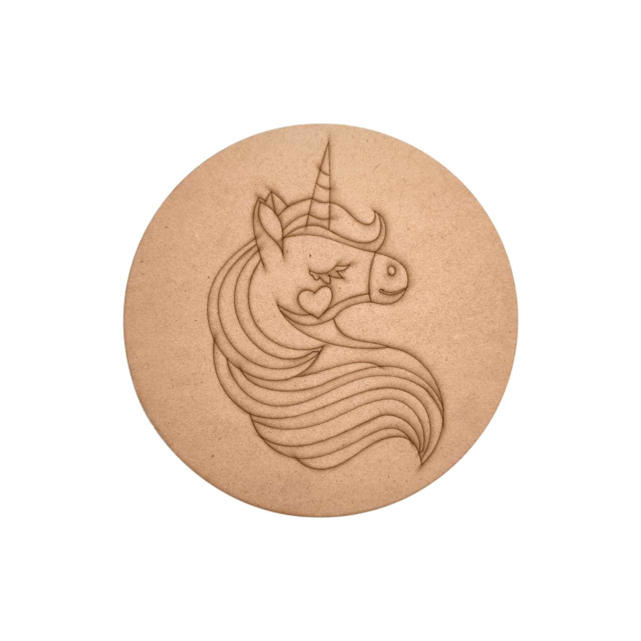 Unicorn Pre Marked Round MDF 4