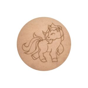 Unicorn Pre Marked Round MDF 3