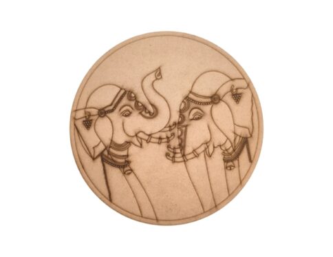 Elephant Pre Marked Round MDF 2
