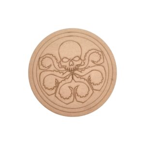 Hydra Logo Marvel Avengers Pre Marked Round MDF