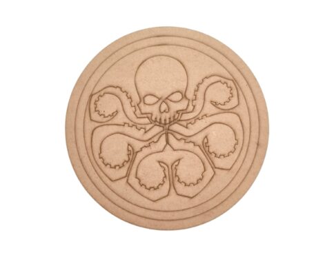 Hydra Logo Marvel Avengers Pre Marked Round MDF