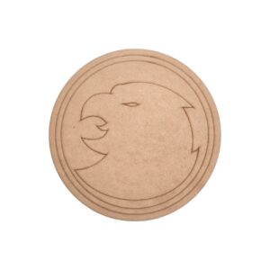 Hawkgirl Logo DC Pre Marked Round MDF
