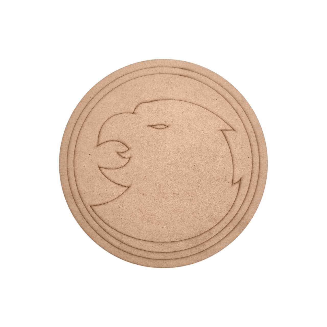 Hawkgirl Logo DC Pre Marked Round MDF