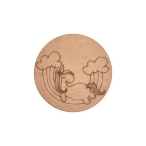 Unicorn Pre Marked Round Mdf Design 2