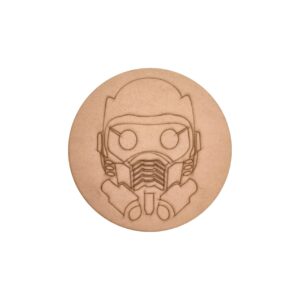 Guardians Of The Galaxy Star-Lord Logo Marvel Pre Marked Round MDF