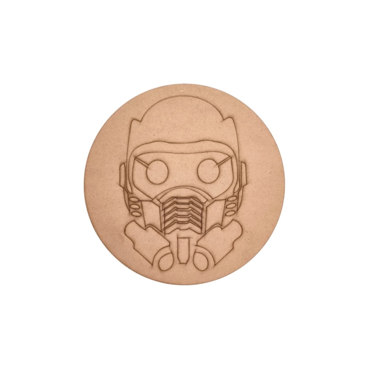 Guardians Of The Galaxy Star-Lord Logo Marvel Pre Marked Round MDF