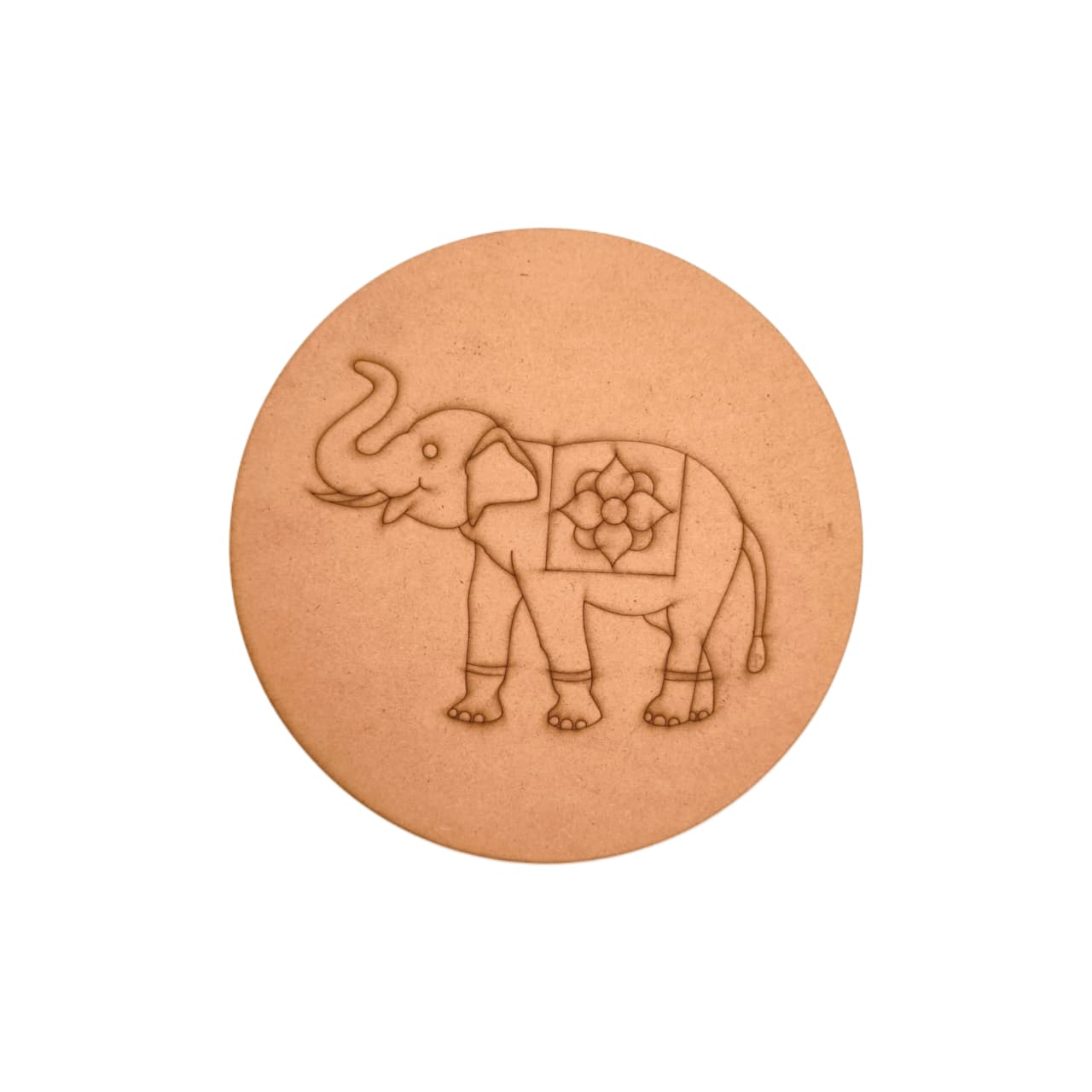 Elephant Pre Marked Round MDF Elephant Pre Marked Round MDF