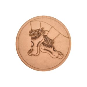 Feet Pre Marked Round MDF