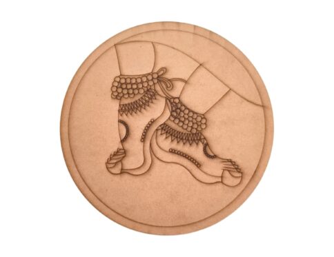 Feet Pre Marked Round MDF